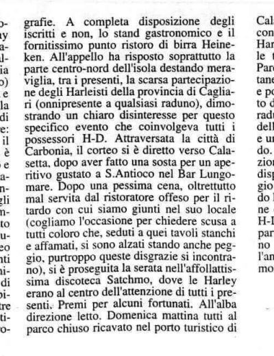 Articolo Motoretta hd day Carbonia e Sant'Antioco 1998