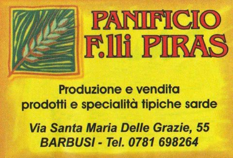 Biglietto da visita Panificio F.lli Piras