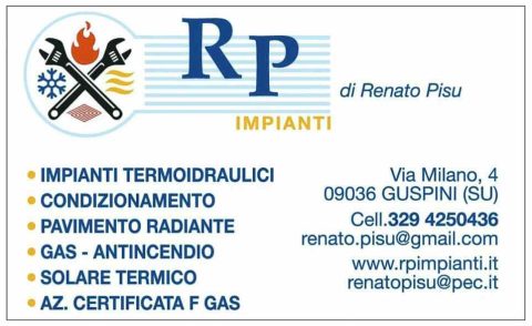 Biglietto da visita RP impianti di Renato Pisu